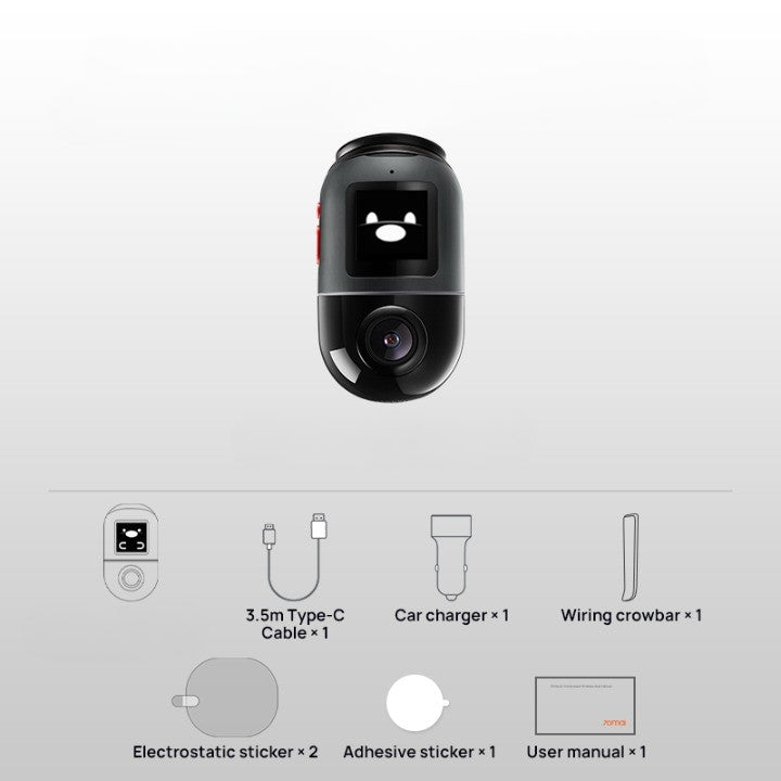 360 Full View AI Motion Dash Cam