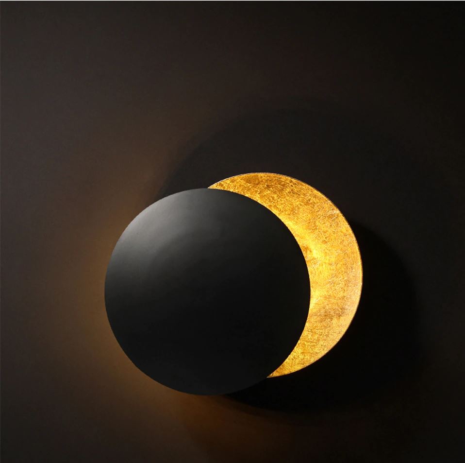 Elegant Lunar Eclipse Wall Lamp