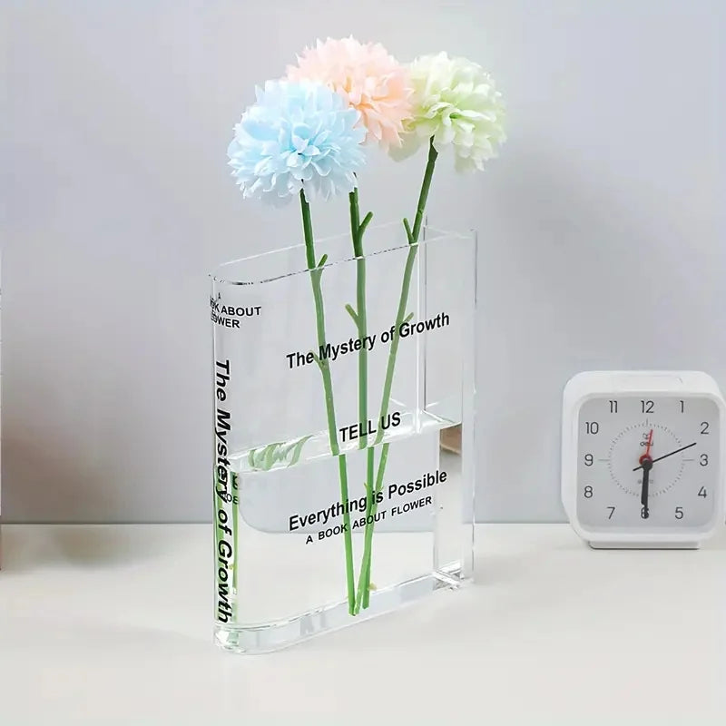 Bloom & Bind Acrylic Book Flower Vase
