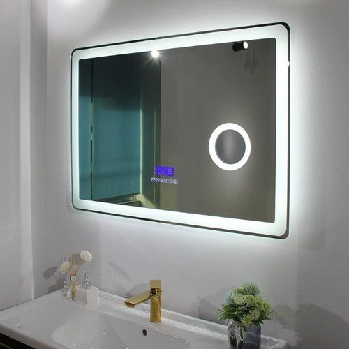 Frameless Smart LED Bluetooth Bathroom Mirror - Image 0