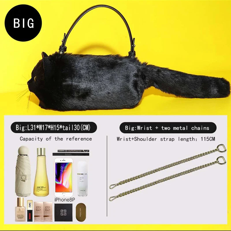 Realistic Cat Handmade Shoulder Bag - Image 10