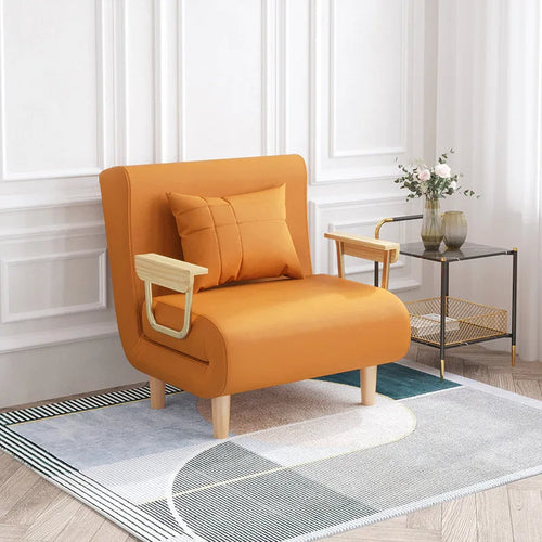 Modern Japanese Style Space Saving Foldable Single Sofa Bed - Image 0