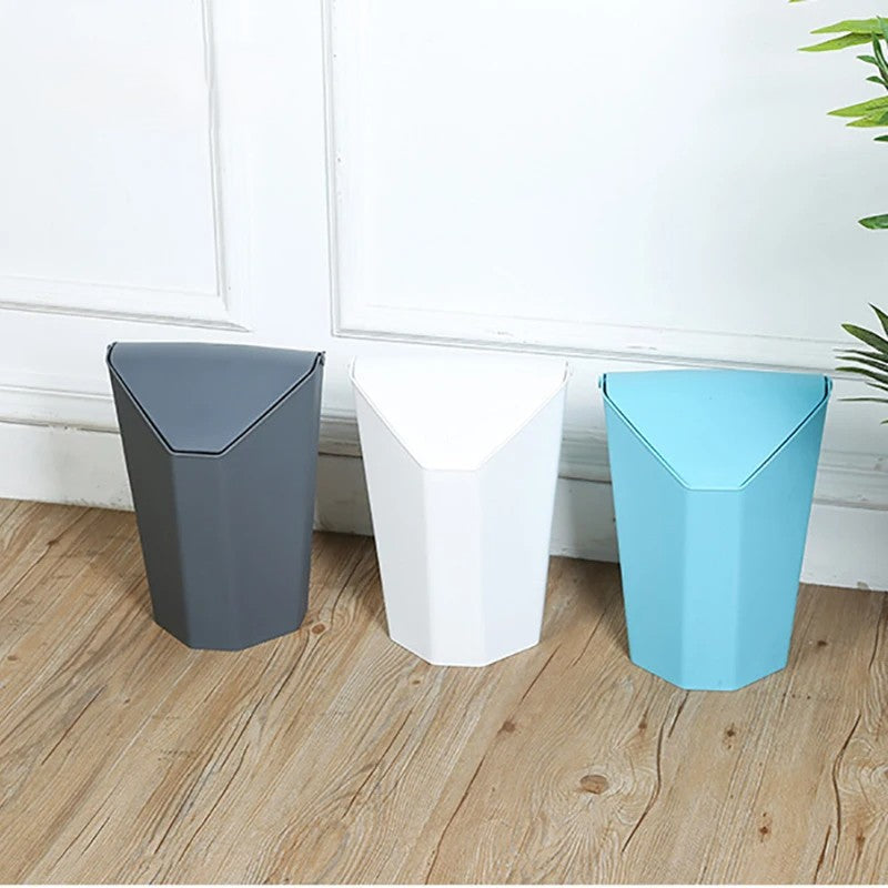 Creative Modern Home Use/Office Desktop Mini Plastic Trash Can - Image 3