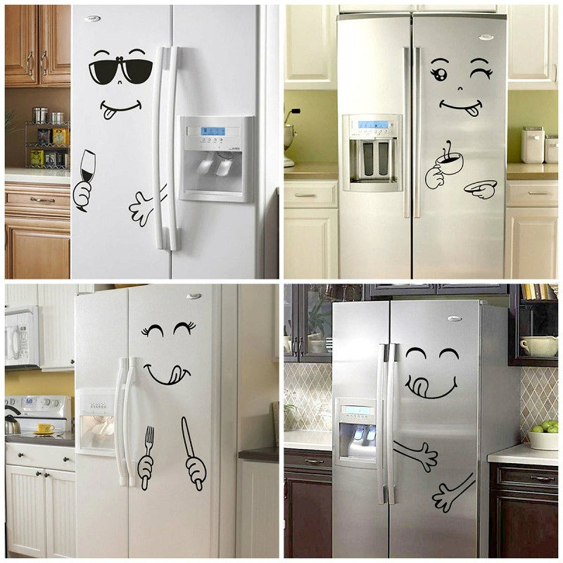 Cute Happy Fridge Decal - Image 3