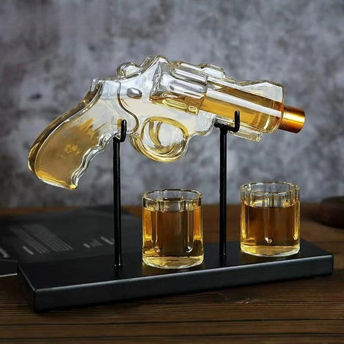 Unique Revolver Liquor Decanter Set - Image 0