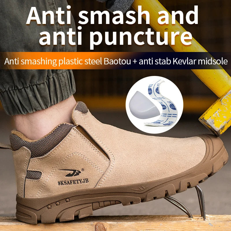 Scald-Proof Insulated Durable Slip-On Indestructible Work Shoes - Image 9