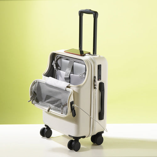 Easy Access Elegant Front-Opening USB Charging Luggage - Image 0