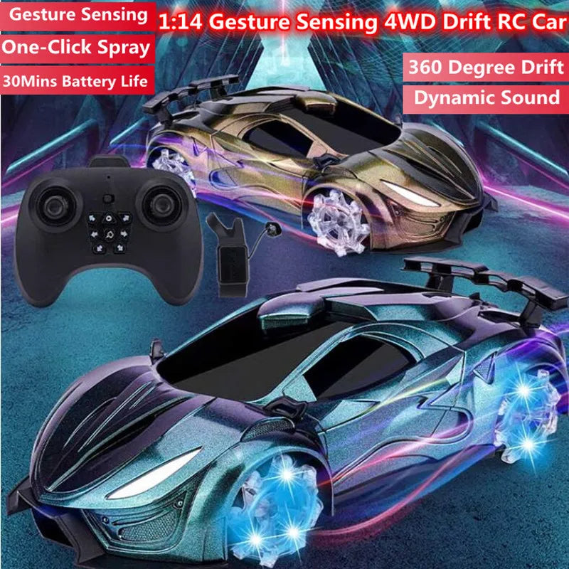 High-Speed Hand Gesture Control Water Spray Drift Car Toy