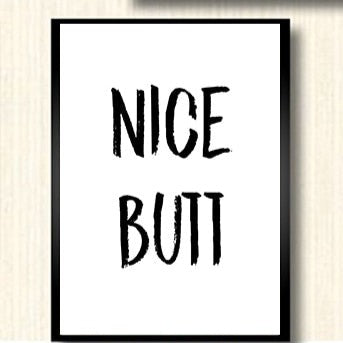 Nice Butt Bathroom Wall Poster - Image 0