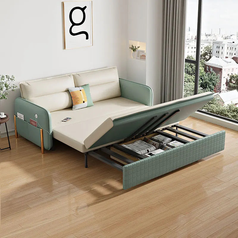 Modern Space-Saving Convertible Japanese Reclining Sofa Bed