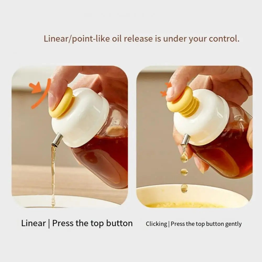 Press Easy Glass Oil Sauce Dispenser Bottle - Image 7