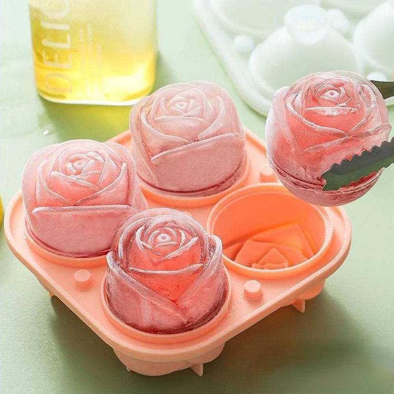 3D Rose Ice Cube Trays