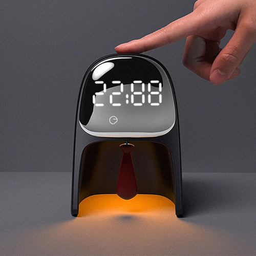 Creative LED Voice Control Gentleman Alarm Clock - Image 0