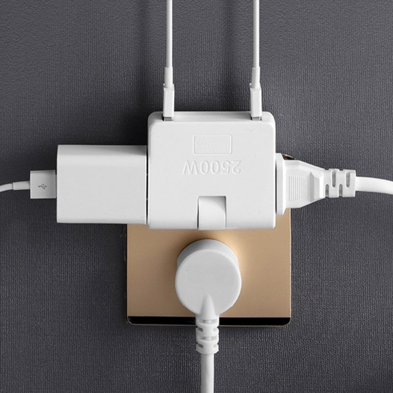 Foldable Tri-Plug Anywhere Charge Adapter - Image 0