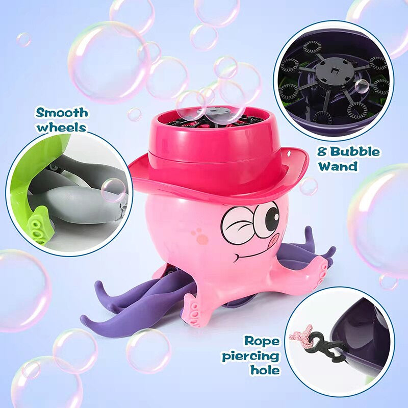 Octopus Automatic Bubble Blower Machine Toy