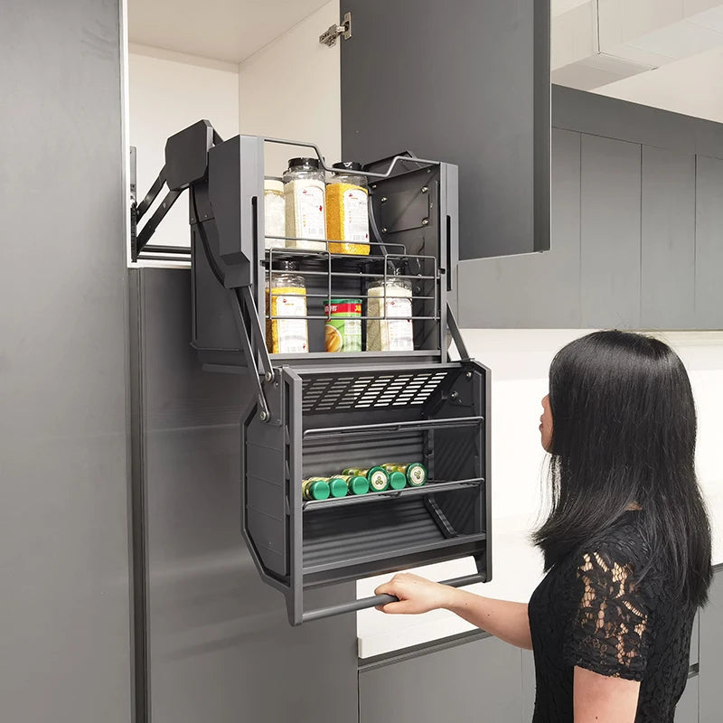 Pull-Down Easy Organizer Kitchen Storage Shelf - Image 3