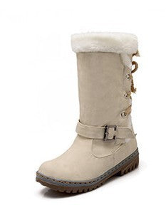 Thick Stylish Colorful Snow Boots for Women - Image 10