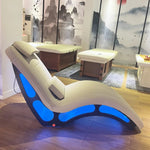 Modern Heated Massage LED Lighting Lounge Chair