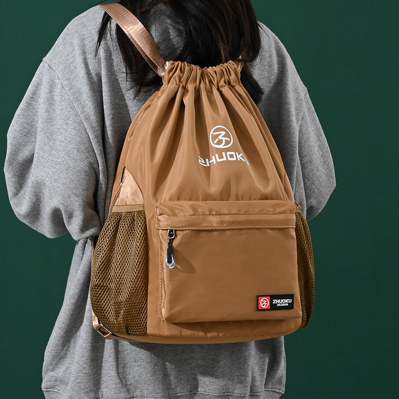 Ultra Soft Drawstring Foldable Backpack - Image 5