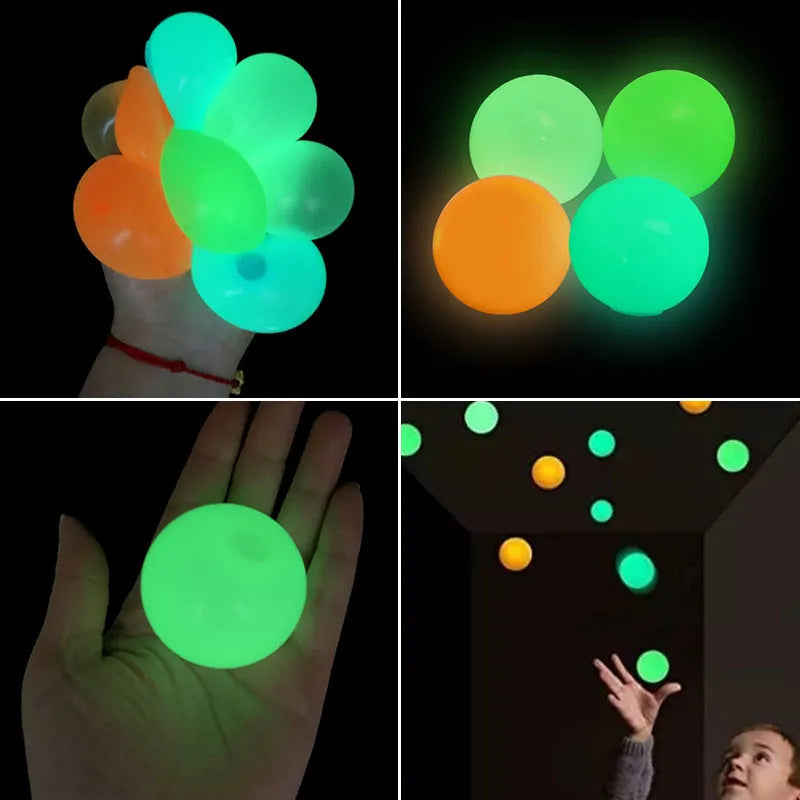 Luminous Sticky Anti-Stress Balls