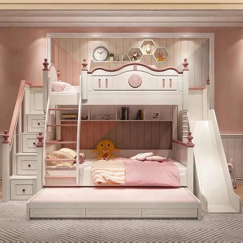 Fairy Tale Princess Castle Kids Bunk Bed