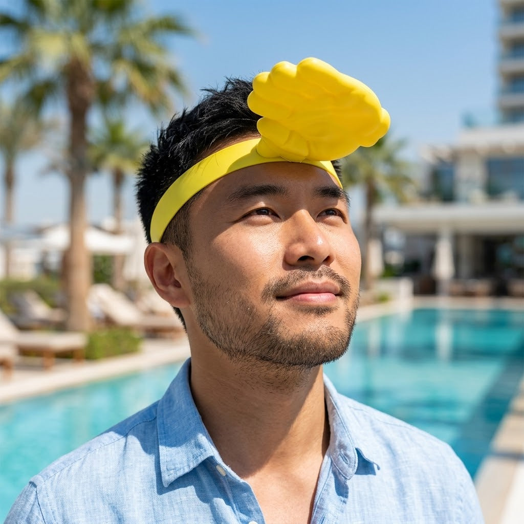 3D Hand Visor Forehead Shade Summer Hat - Image 4