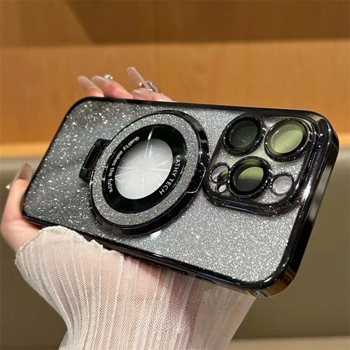 Glitter Magnetic Ring Stand Phone Case - Image 5
