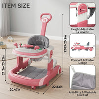 Littlemiles Foldable 5-in-1 Baby Activity Learning Walker - Image 1