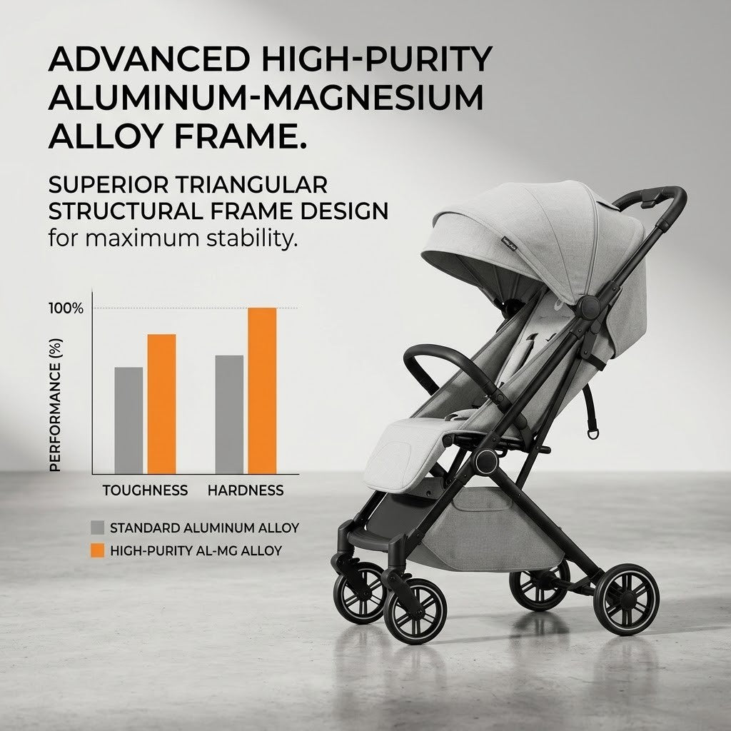 Foldable Light Weight Baby Stroller - Image 4