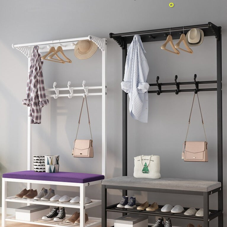 Entry Organizer Coat Hanger Elegant Shoe Rack - Image 1