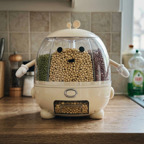 Dry Store Rotating Grain Cereal Dispenser Storage