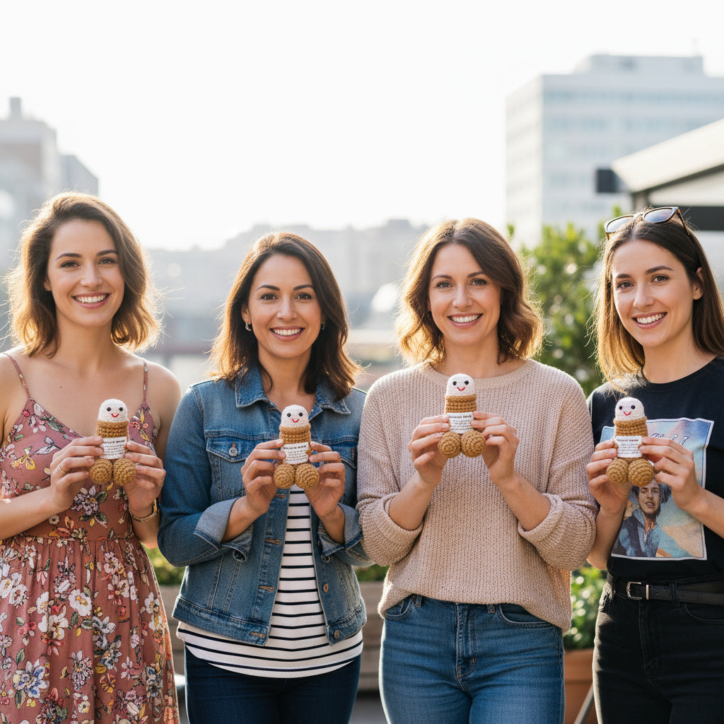 Emotional Support Adult Humor Crochet Doll - Image 3