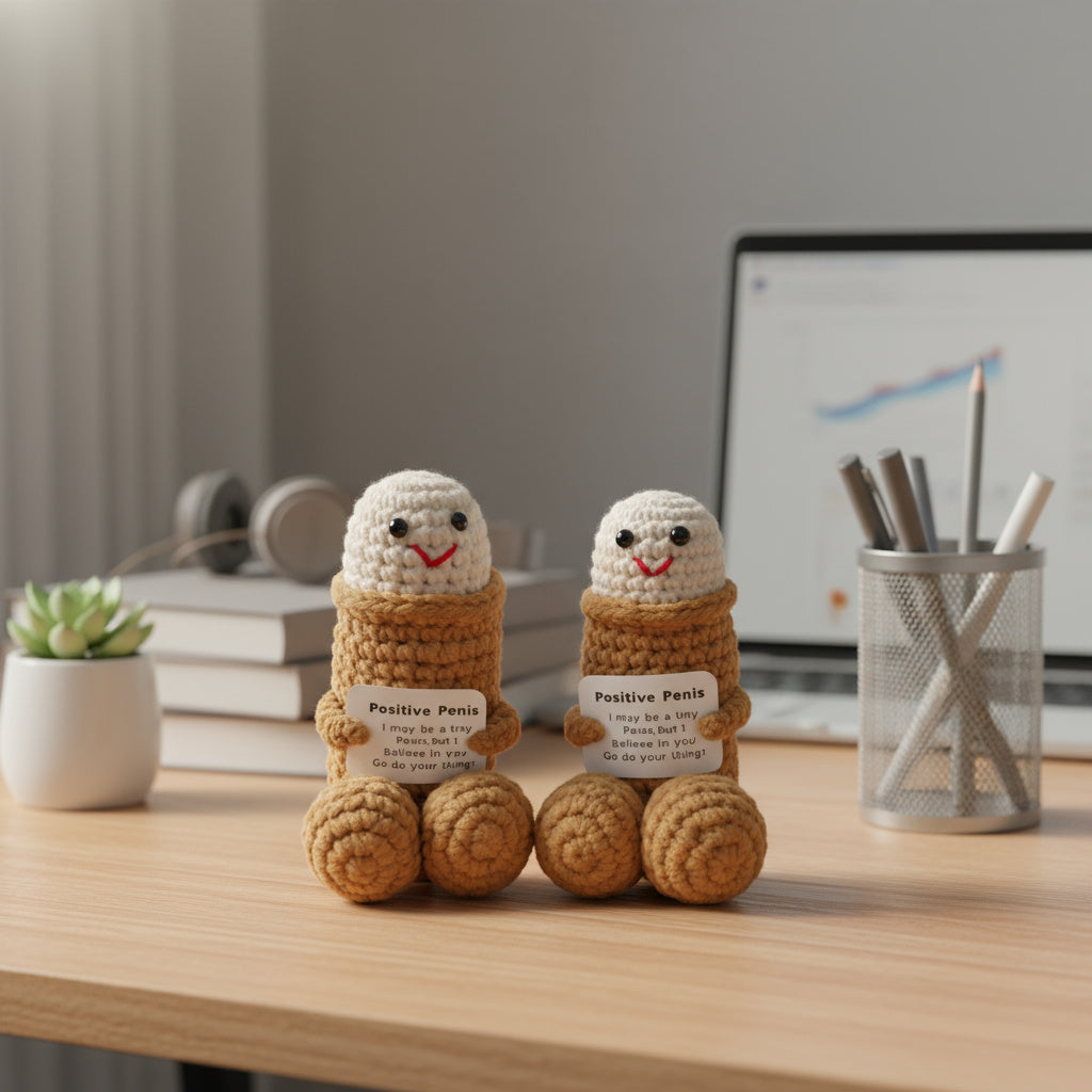 Emotional Support Adult Humor Crochet Doll - Image 0