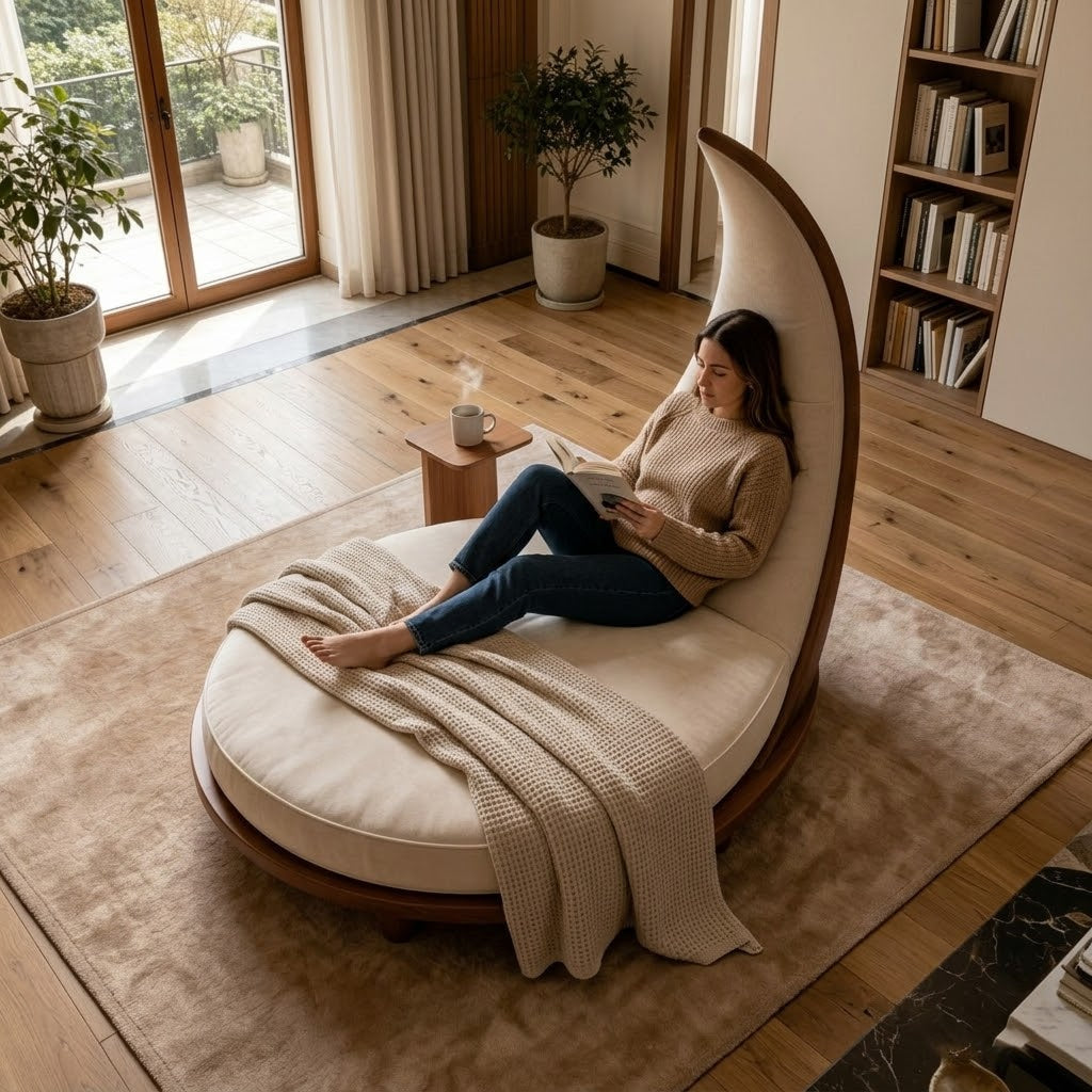 Moon Frame Nordic Lounge Chair - Image 4
