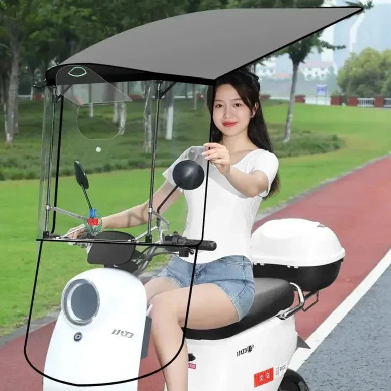 Rain Protection Bike Protective Cover Folding Canopy - Image 5