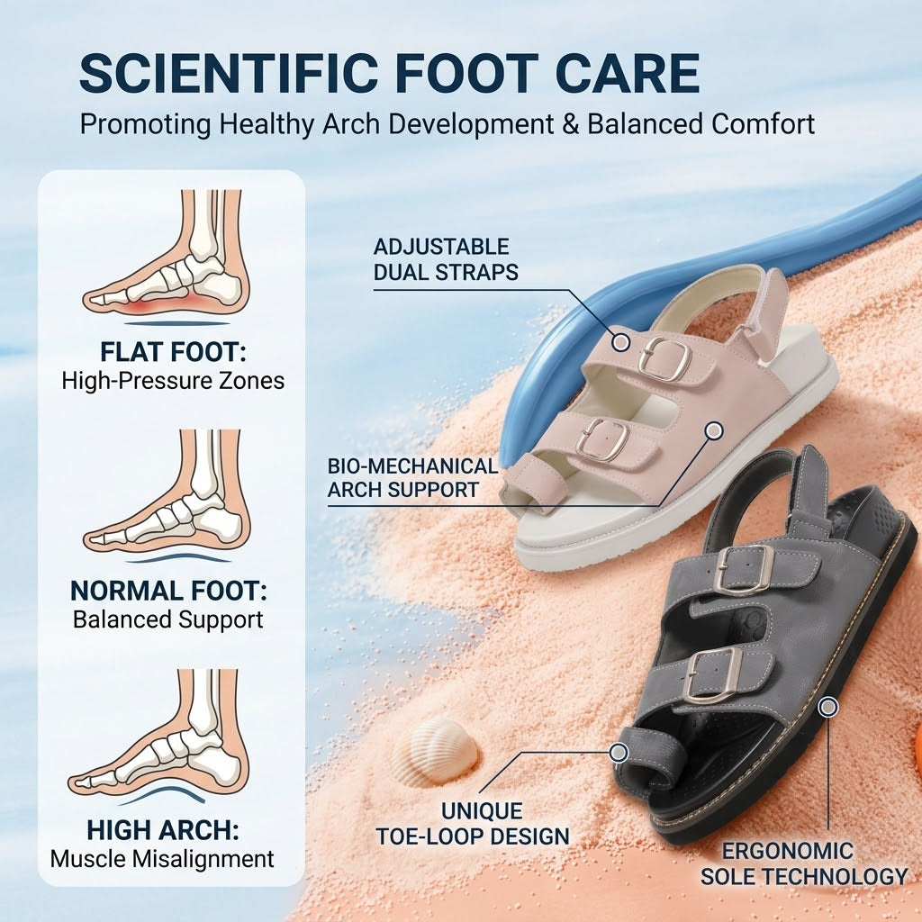 Adjustable Toe Corrector Recovery Walking Sandals - Image 1
