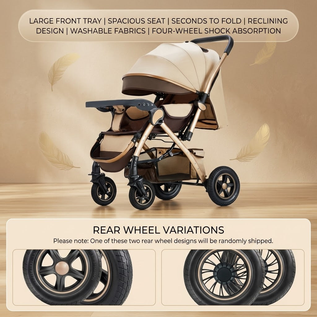 Loftcart Elevated Foldable City Baby Travel Stroller - Image 4