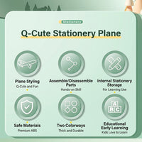 Kids Education Stationery Helicopter Storage Toy - Image 5