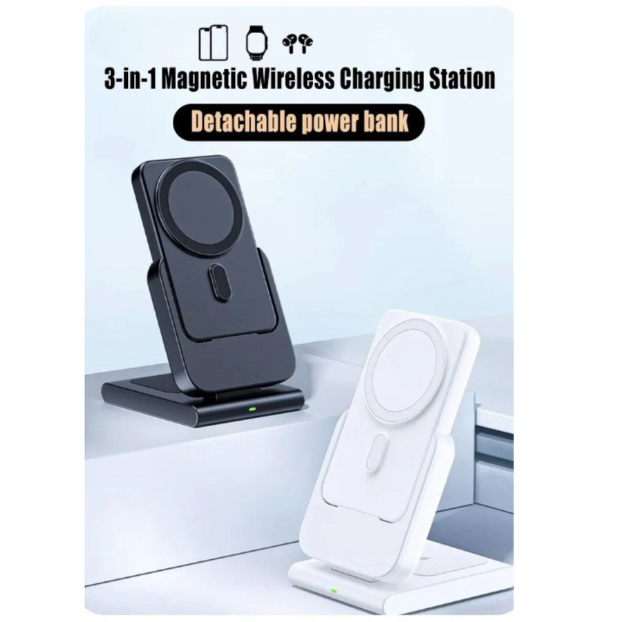 3in1 Magnetic Fast Charging Magsafe Power Bank Station - Image 4