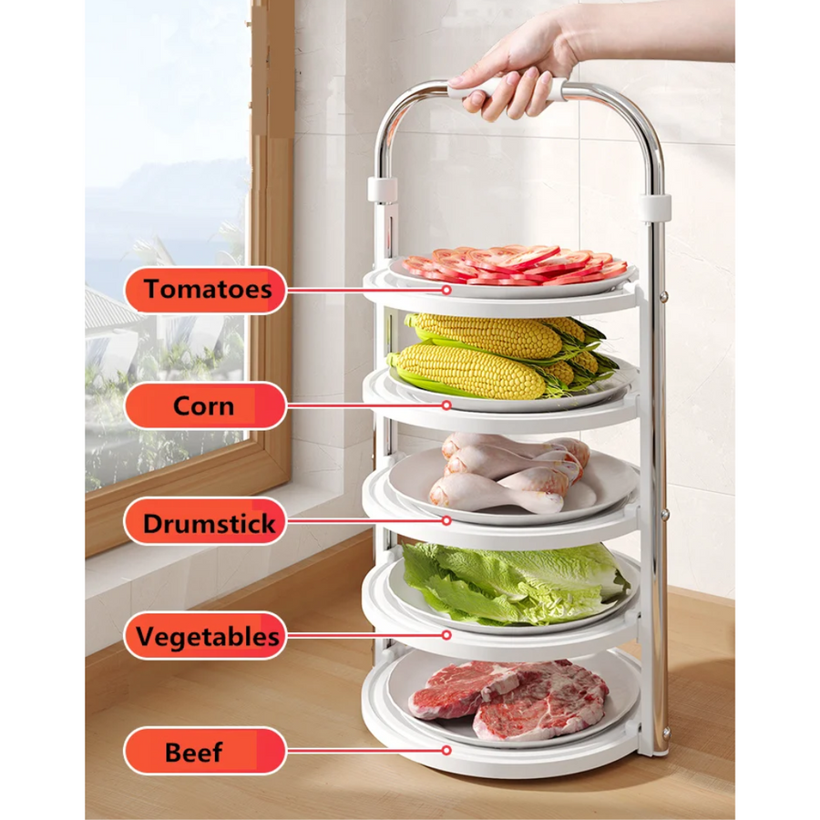 Stack Ease Compact Kitchen Organizer Rack - Image 3