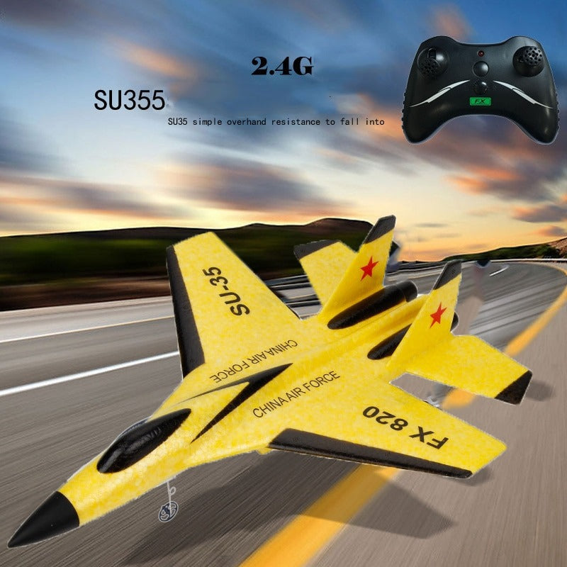 Remote Control Foam Fighter Airplane Toy