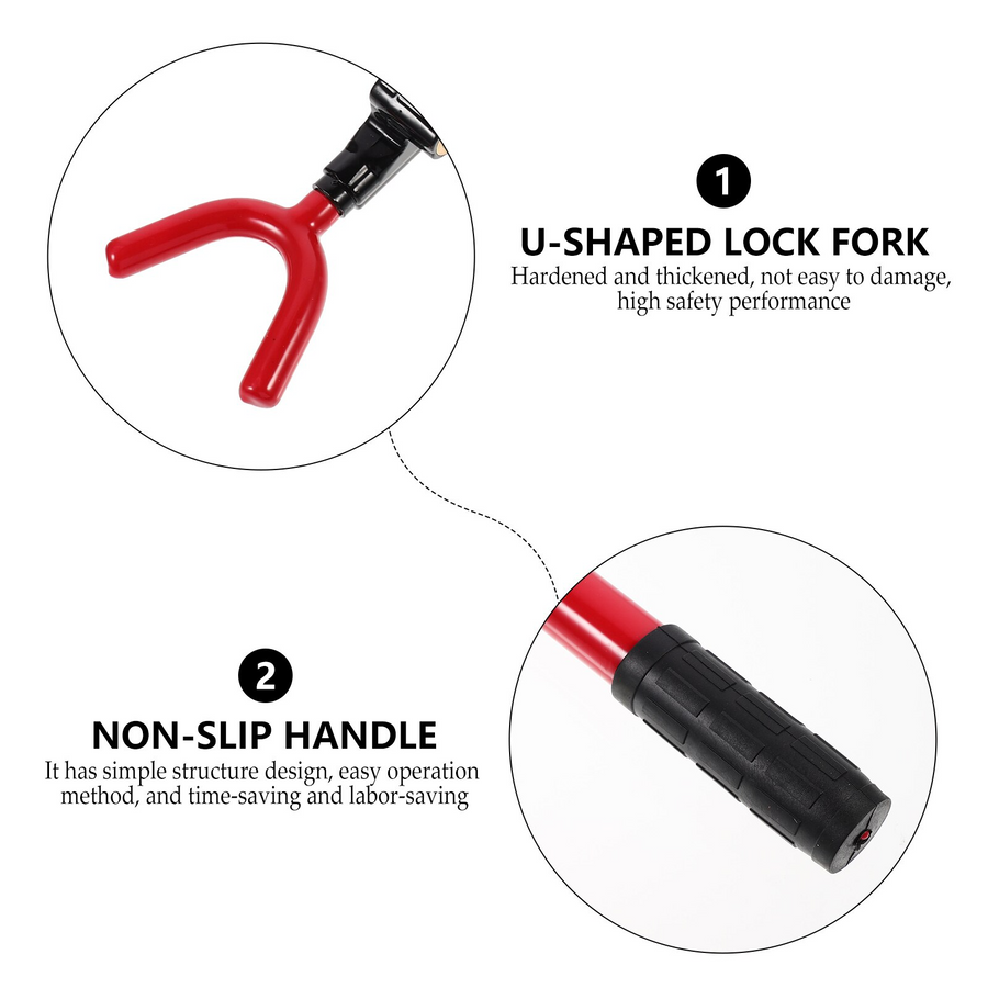 Anti-Theft Car Steering Wheel Retractable Safety Lock - Image 3