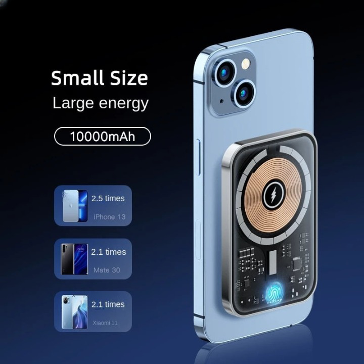 Transparent Magnetic Mini Wireless Power Bank - Image 3