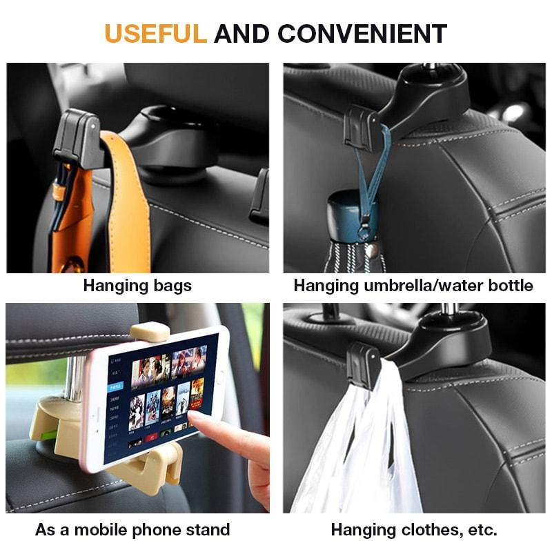 Multifunctional Car Back Seat Phone Holder Hanger - Image 2