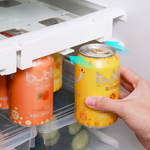 Refrigerator Beverage Organizer Slide Rack