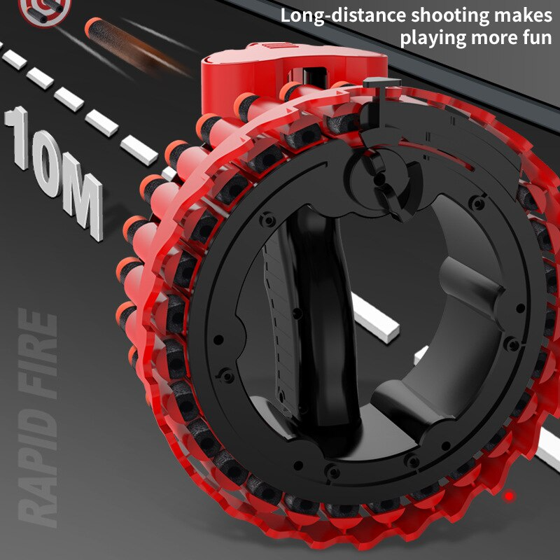 Electric Foam Bullet Firing Ring Gun Toy - Image 4
