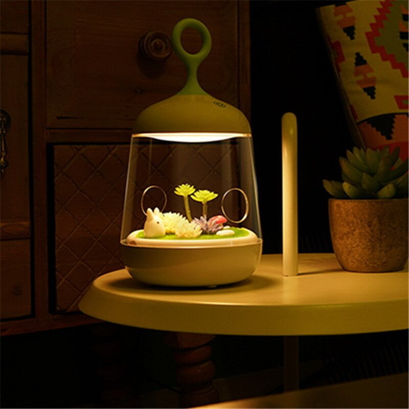 Novelty USB Charging LED Colorful Micro-landscape Plant Light - Image 7