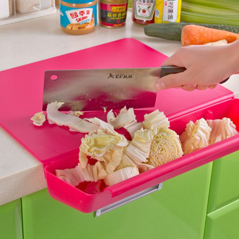 2in1 Creative Cutting Board with Side Storage