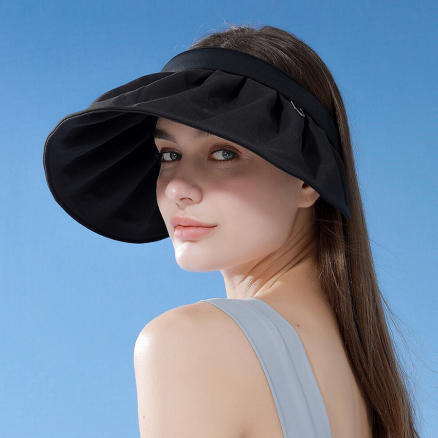Multifunctional Foldable Shell Headband Beach Hat - Image 3