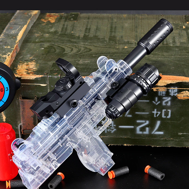 Manual Soft Bullet Submachine Toy Gun Set - Image 1